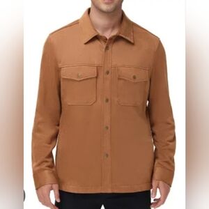 NWT Frye Men's Brown Faux Suede Jacket